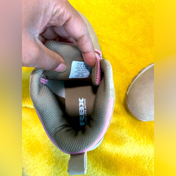 Reebok New RBX Ritah Faux Leather Tan Pink Hiking Boots Shoes size: 7.5 - Picture 7 of 7